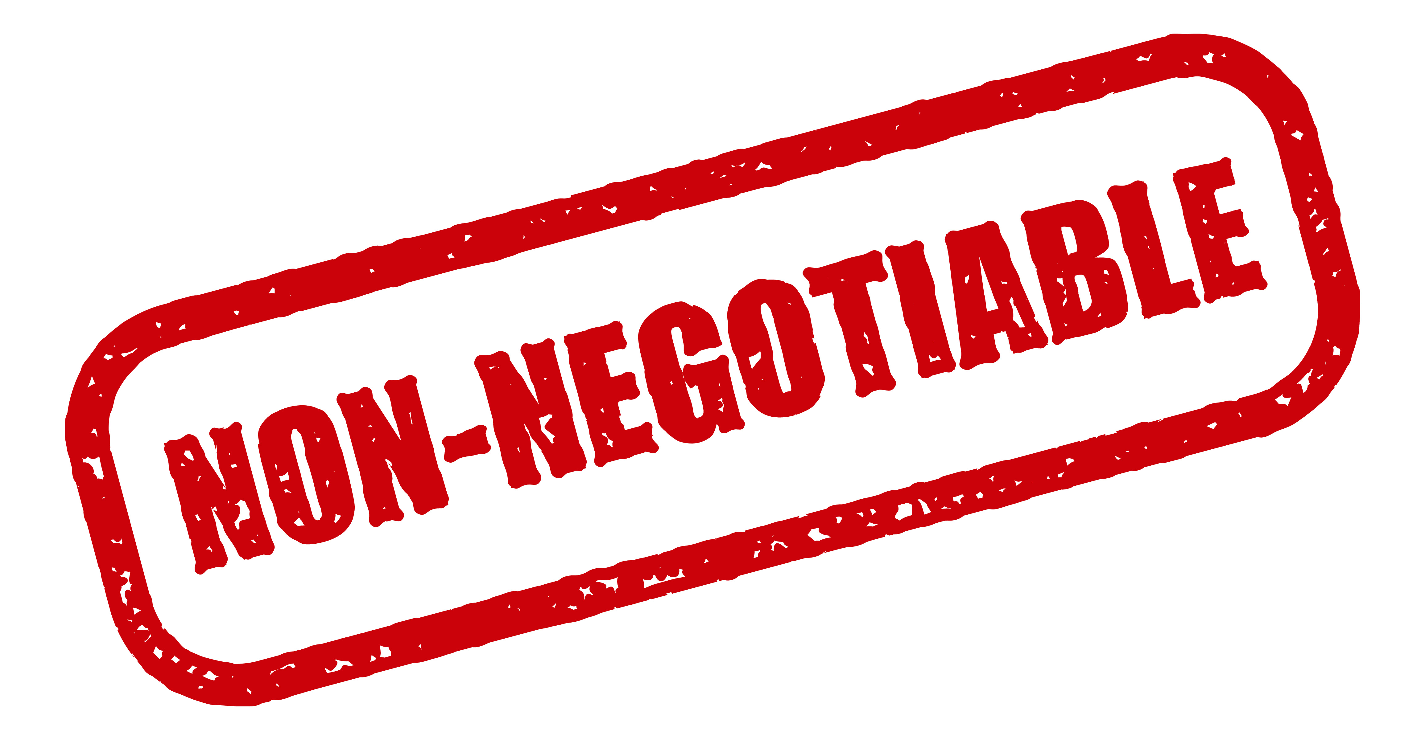 Difference Between Negotiable And Non Negotiable